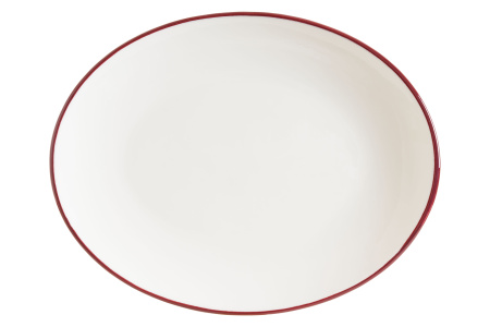 Блюдо овальное 310*240 мм. Линеа Бургундия, форма Мув Bonna /1/6/582/