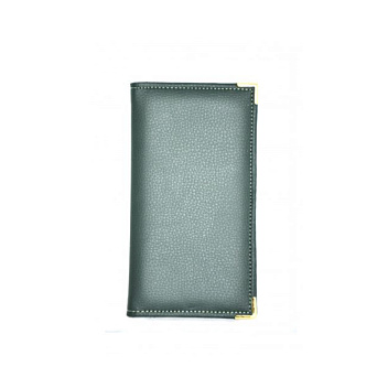 Папка для счетов 22*11см кож.зам.-шелк зеленая /1/ Под заказ Папка для счетов 22*11см кож.зам.-шелк зеленая /1/ Под заказ