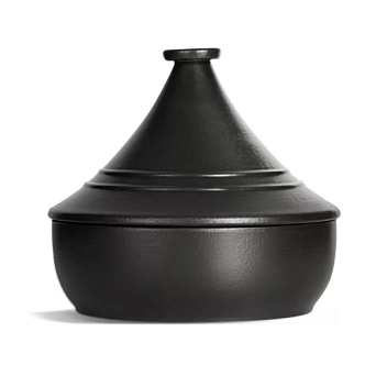 Тажин 0,6 л. d=160 мм. h=160 мм. с крышкой черный керам Emile Henry /1/2/
