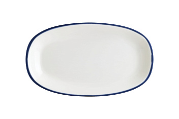 Блюдо овальное 150*85 мм. Линеа Синий, форма Гурмэ Bonna /1/12/3168/