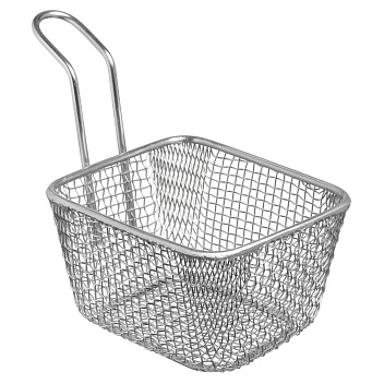 Корзинка для подачи прямоугольная 100*80 мм. h=60 мм. 400 мл. нерж. MGsteel /1/6/144/