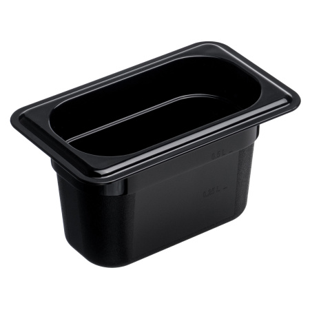 Гастроемкость 1/9 h=100 мм. 176*108 мм. 0,8 л. поликарб. черная GP /1/