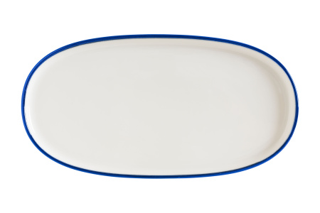 Блюдо овальное 210*100 мм. Линеа Синий, форма Хюгге Bonna /1/12/1116/