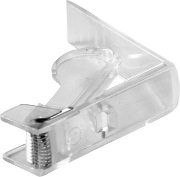 Зажим для скатерти  прозрачный /пружина MGprof /1/96/ Зажим для скатерти  прозрачный /пружина MGprof /1/96/