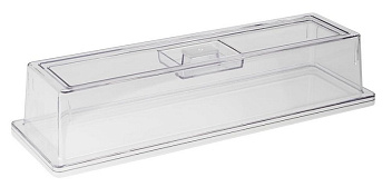 Крышка GN2/4 53*16,2 см. h=10,5 см. поликарбонат, прозрачная APS /1/ АКЦИЯ