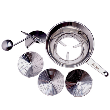 Машинка для протирки пюре d=24 см. + 3 сита, нерж. MGsteel /1/8/ Машинка для протирки пюре d=24 см. + 3 сита, нерж. MGsteel /1/8/