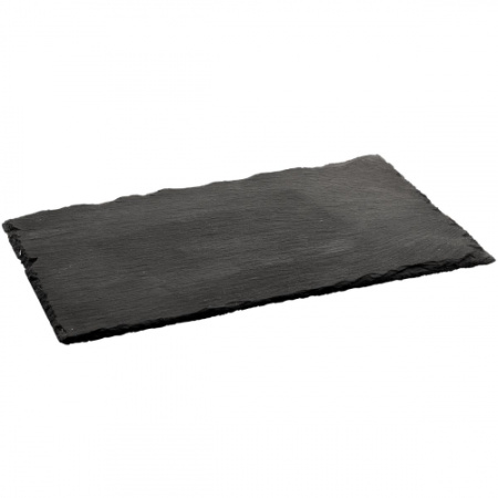 Блюдо для подачи прямоуг. 30*12 см. h=0,8 см. черное, сланец MGprof /1/ Блюдо для подачи прямоуг. 30*12 см. h=0,8 см. черное, сланец MGprof /1/