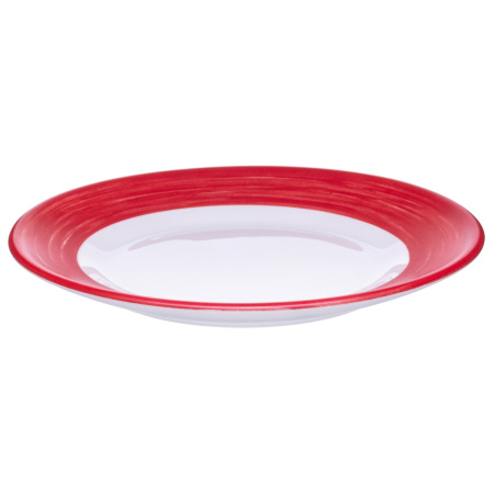 Тарелка d=155 мм. вишневый край Браш /1/6/24/