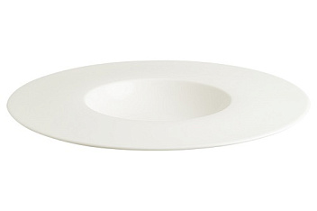 Тарелка для пасты d=300 мм.  360 мл. Белый Нит, тонкий край Bonna /1/6/336/ Тарелка для пасты d=300 мм.  360 мл. Белый Нит, тонкий край Bonna /1/6/336/