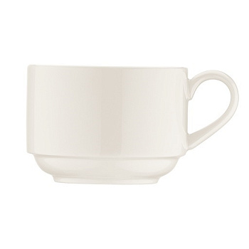 Чашка 210 мл. чайная d=82 мм. h=65 мм. штабелир. Белый (блюдце 62866, 62689), форма Банкет /1/6/792/