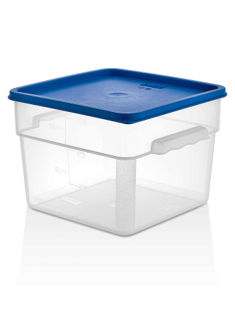 Контейнер для продуктов квадр. 11,4 л. 28*28*21 см. с мерн.шкалой, прозрач, п/п, б/крышки (кр.76717,76715,76714,76716,76836)GP/1/12/