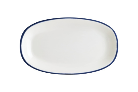 Блюдо овальное 150*85 мм. Линеа Синий, форма Гурмэ Bonna /1/12/3168/