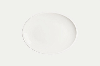 Блюдо овальное 360*280 мм. Белый, форма Мув Bonna /1/6/348/ ЛЕТО