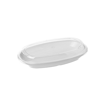 Блюдо овальное 240*138 мм. с крышкой, поликарбонат, штабелир. GP /1/72/