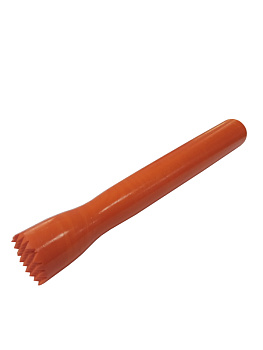 Мадлер АБС-пластик 21 см. оранжевый, поверхность решетка MGprof /1/