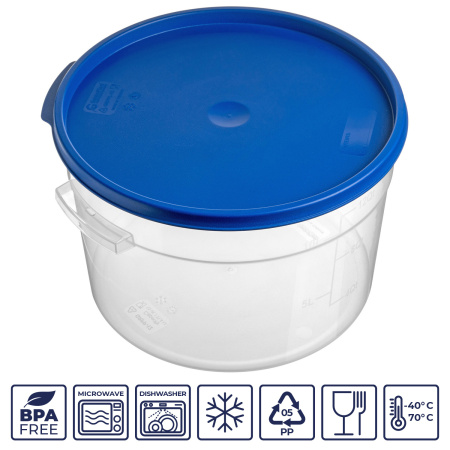 Крышка для контейнера для прод. круг. d=310 мм. синяя, п/п (контейн. 76723, 76724, 76725) GP /1/12/