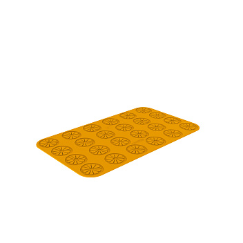 Форма для декора блюд d=60 мм. h=1,5 мм. Лимон силикон Silikomart /2/10/