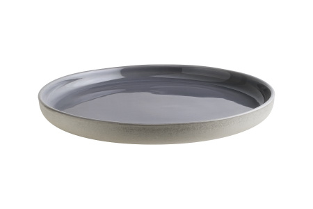 Тарелка d=250 мм. Серый, форма Граунд Bonna /1/6/486/