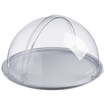 Поднос сервировочный d=38,5 см. поликарбонат, белый, с крышкой Roll-Top GP /1/