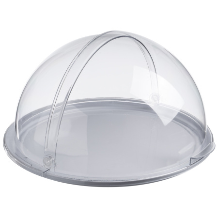 Поднос сервировочный d=38,5 см. поликарбонат, белый, с крышкой Roll-Top GP /1/