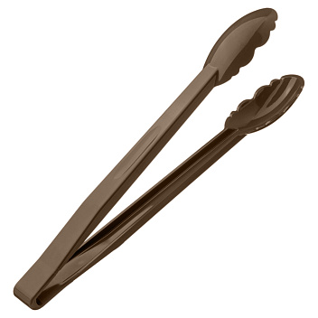 Щипцы универсальные 30 см. коричневые поликарбонат (до +120°C) MGprof /1/20/ АКЦИЯ