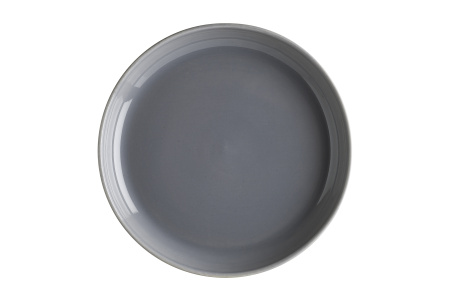 Тарелка d=240 мм. глубокая 400 мл. h=35 мм. Серый, форма Граунд Bonna /1/6/450