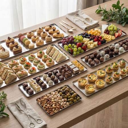 Блюдо для подачи прямоуг. 70*20 см. нерж. Abert /1/