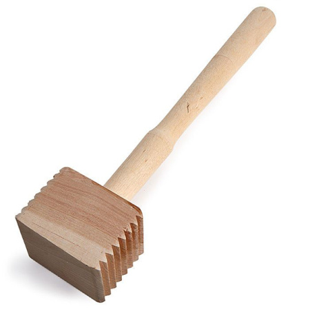 Молоток для отбивания мяса дерев. d=7 см. 31 см. бук /1/