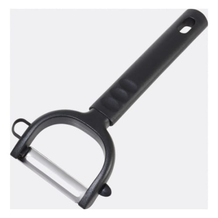 Овощечистка 5/17 см. с плавающим лезвием, черная нерж. с пластик. ручкой FM /1/12/ Овощечистка 5/17 см. с плавающим лезвием, черная нерж. с пластик. ручкой FM /1/12/