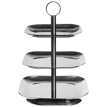 Этажерка 3-х ярусная d=20,5/23/25 см. нерж. MGsteel /1/6/