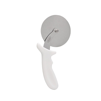 Нож для пиццы d=10 см. нерж. с белой пластик. ручкой MGsteel /1/12/120/ Нож для пиццы d=10 см. нерж. с белой пластик. ручкой MGsteel /1/12/120/