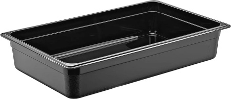 Гастроемкость 1/1 h=100 мм. 530*325 мм. 12 л. п/п черная GP /1/6/
