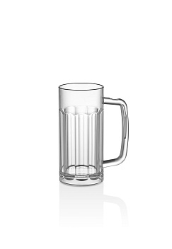 Кружка для пива  360 мл. d=68 мм. h=145 мм. поликарбонат, матовый GP /1/100/