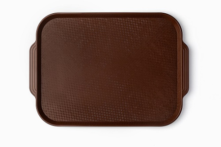 Поднос 45*34,5 см. темно-коричневый АБС-пластик ОСОБО ПРОЧНЫЙ морозостойкий MGprof /1/10/