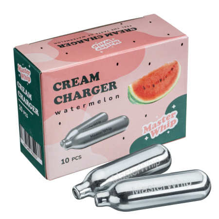 Баллончики для сифона для взбивания сливок (N2O) 10 шт/уп. вкус арбуз MasterWhip /1/36/ Баллончики для сифона для взбивания сливок (N2O) 10 шт/уп. вкус арбуз MasterWhip /1/36/