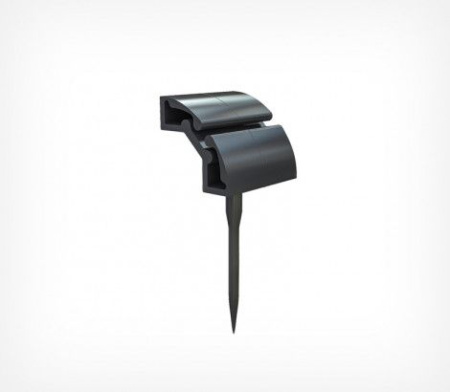 Держатель для ценников и табличек h=5 см. черный пластик. на иголке /1/100/