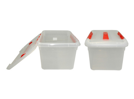 Контейнер для продуктов прямоуг.  8,0 л. 30*23*16,5 см. с ручкой, с красным зажимом MG /1/25/