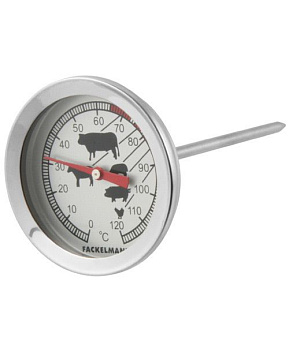 Термометр 0°C /+120°C цена деления 1°C, для мяса и птицы с зондом FM /1/5/140/