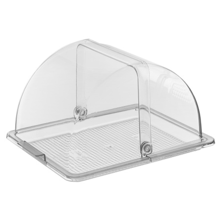 Поднос для подачи GN 1/2 32,5*26,5 см. поликарбонат, прозрачный б/крышки (крышка 76828, 76829) GP /1/24/