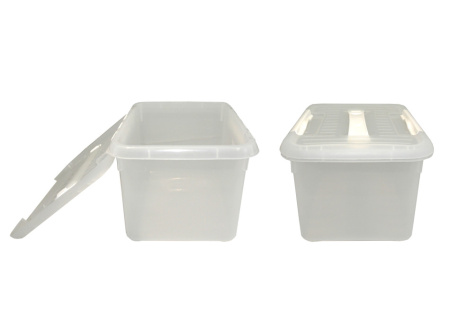 Контейнер для продуктов прямоуг.  8,0 л. 30*23*16,5 см. с ручкой, с белым зажимом MGprof /1/25/