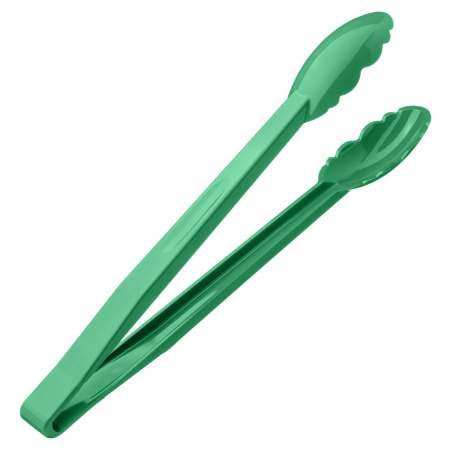 Щипцы универсальные 30 см. зеленые поликарбонат (до +120°C) MGprof /1/20/ АКЦИЯ