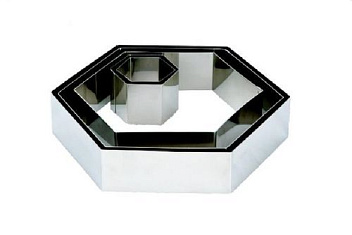 Форма кондитерская "Шестиугольник" 24,5*28 см. h=5 см. нерж. MGsteel /1/48/ Форма кондитерская "Шестиугольник" 24,5*28 см. h=5 см. нерж. MGsteel /1/48/