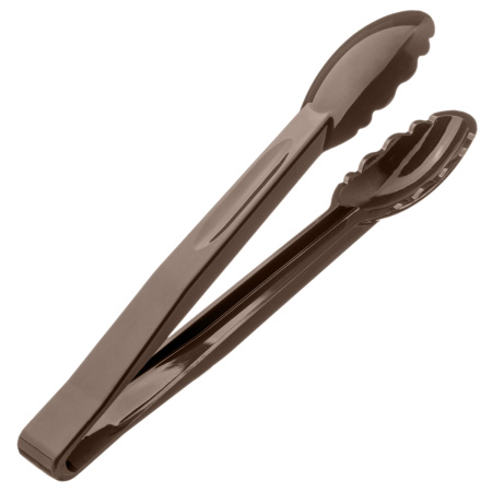 Щипцы универсальные 24 см. коричневые поликарбонат (до +120°C) MGprof /1/20/