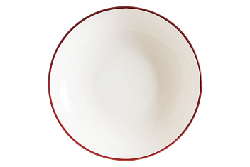 Тарелка d=230 мм. глубокая 1000 мл. Линеа Бургундия, форма Банкет Bonna /1/6/558/