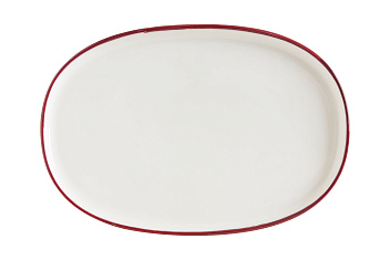 Блюдо овальное 340*230 мм. Линеа Бургундия, форма Хюгге Bonna /1/6/534/
