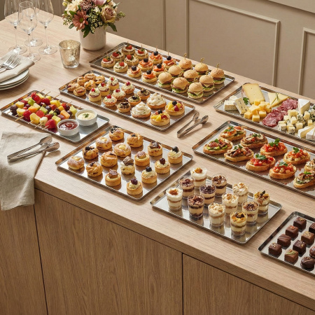 Блюдо для подачи прямоуг. 35*20 см. нерж. Abert /1/