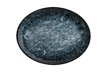Блюдо овальное 360*280 мм. Черная Сепия, форма Мув Bonna /1/12/