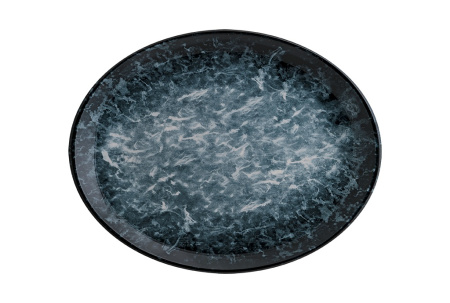 Блюдо овальное 360*280 мм. Черная Сепия, форма Мув Bonna /1/12/
