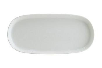 Блюдо овальное 210*100 мм. Белый, форма Хюгге Bonna /1/12/1116/ ЛЕТО