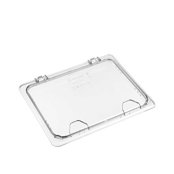 Крышка для гастроем. 1/2 поликарб.прозрач. (-40/+99С) откидная (гастроемкость..) GP /1/12/